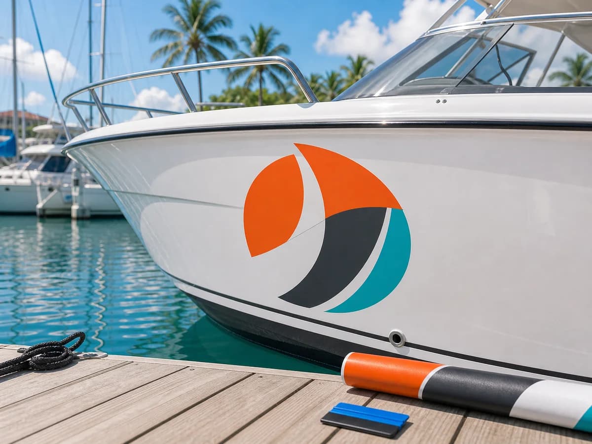 Logo sur bateau