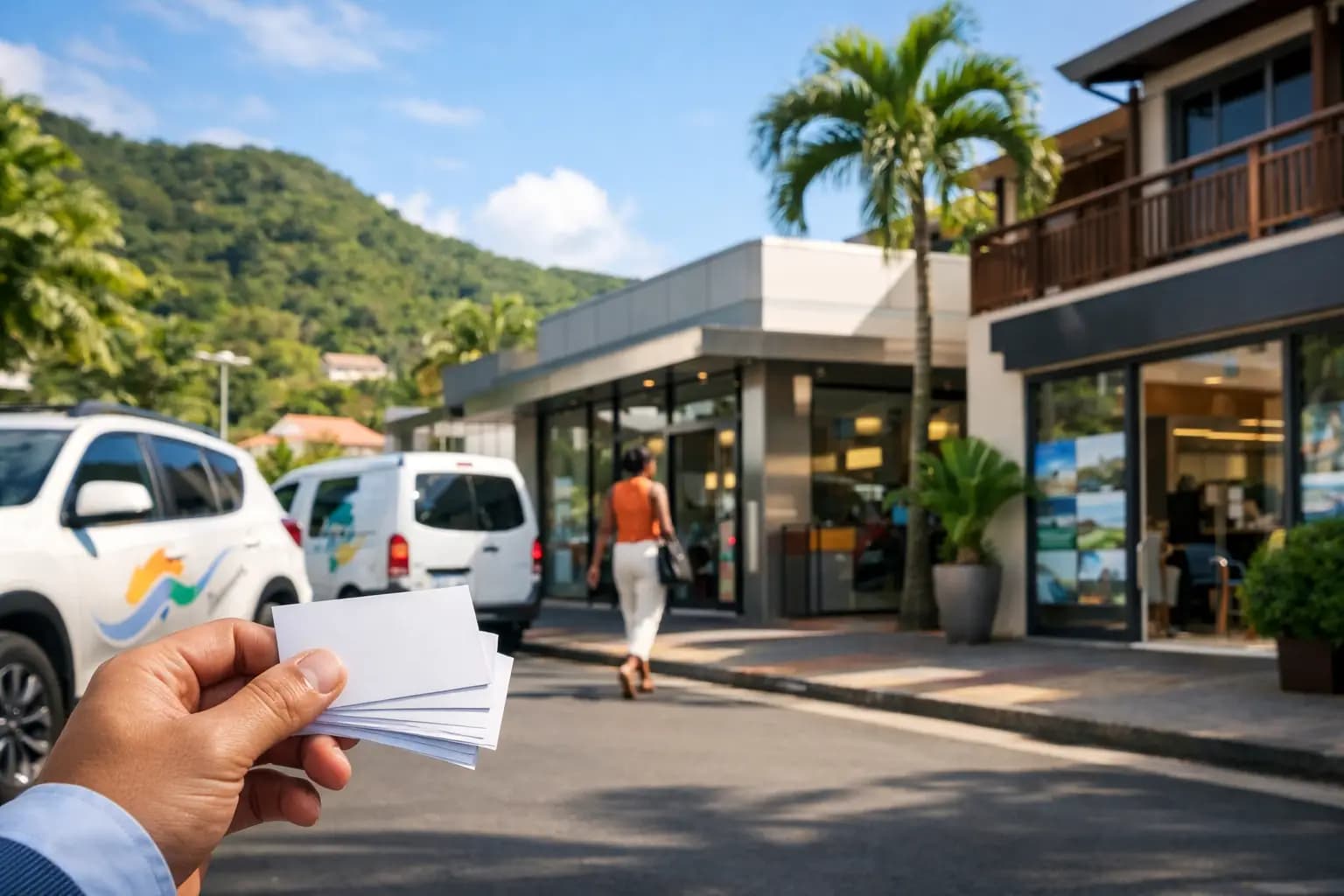 Carte de visite Martinique : faire la différence