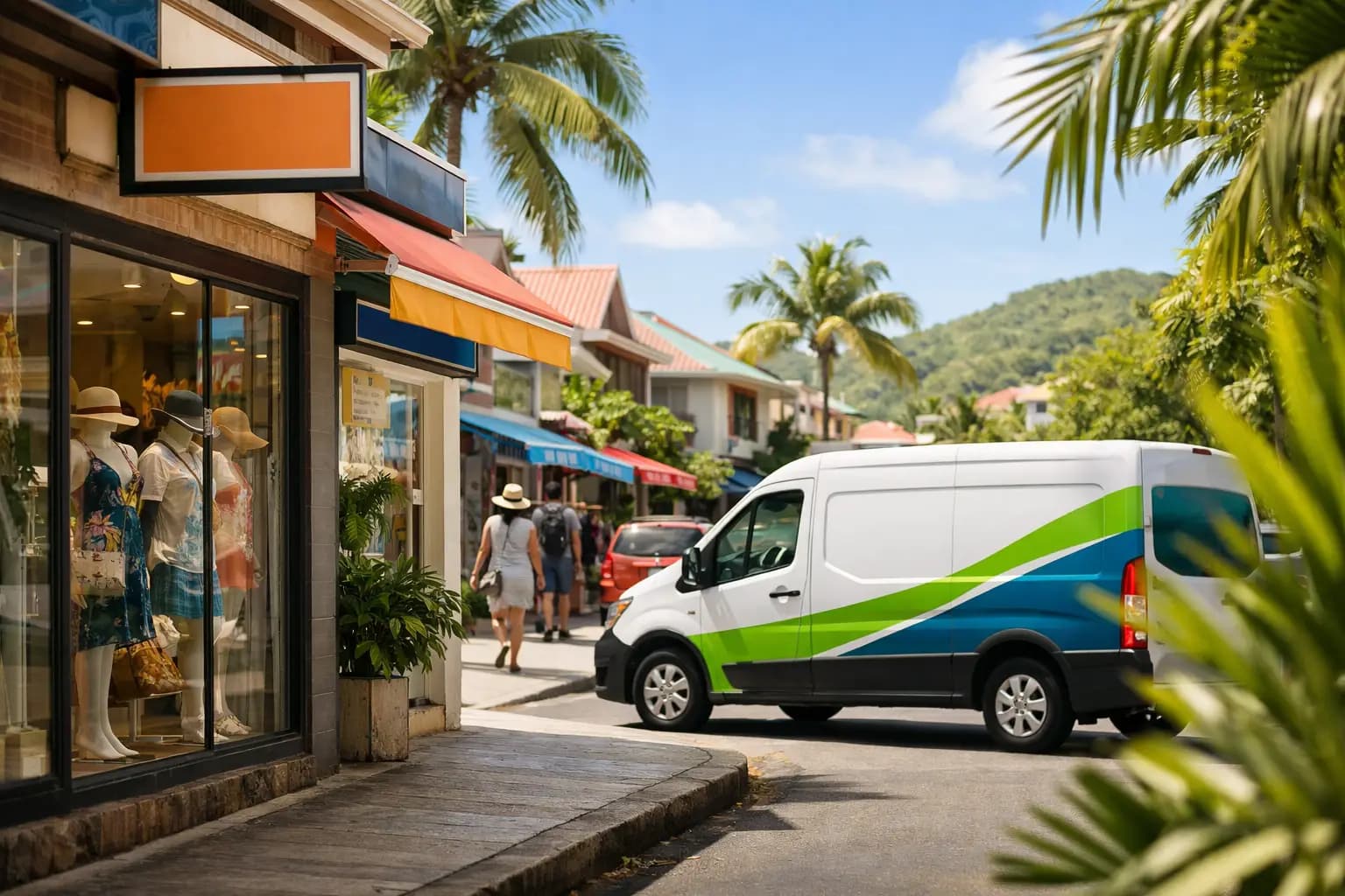 Visibilité d’un commerce en zone de fort trafic