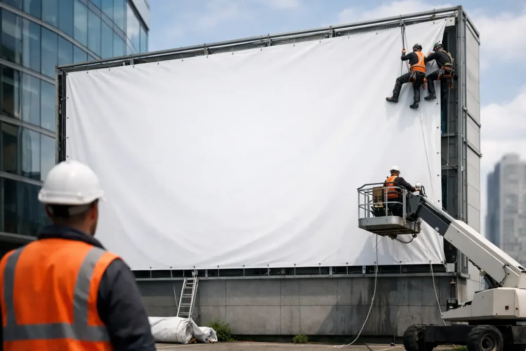 Bâche publicitaire grand format : bien choisir