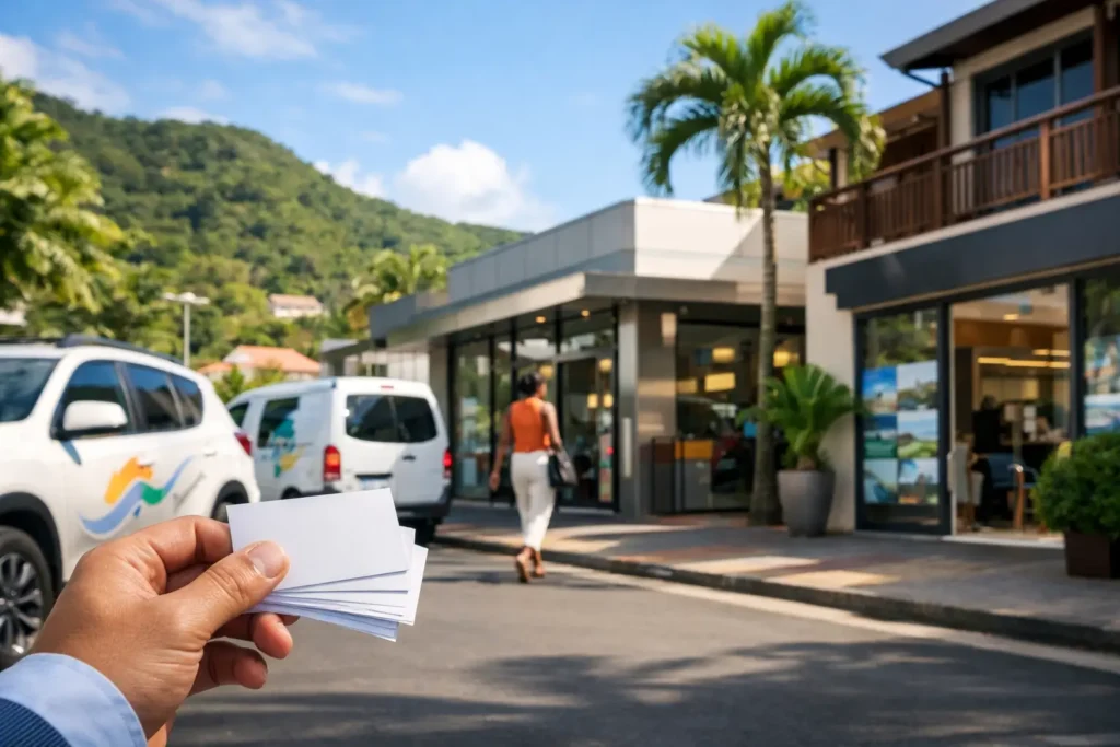 Carte de visite Martinique - faire la différence