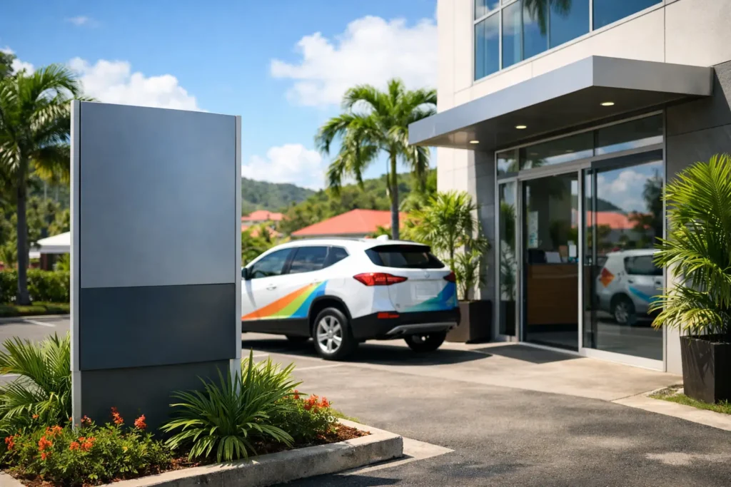 Signalétique extérieure entreprise efficace